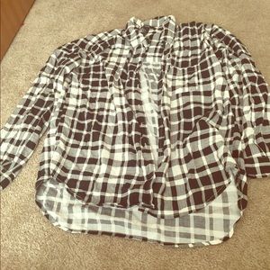 Plaid button up shirt